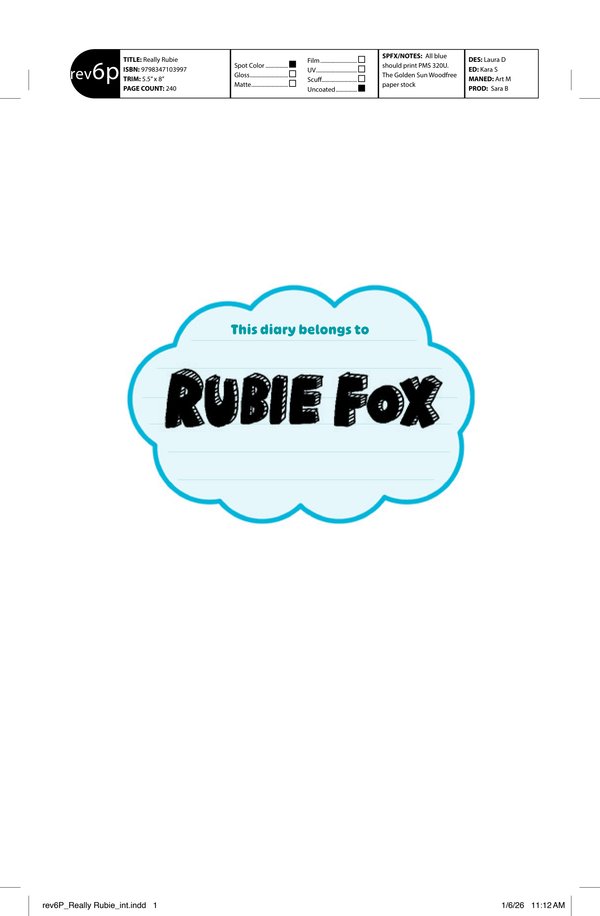 Cover of REALLY RUBIE