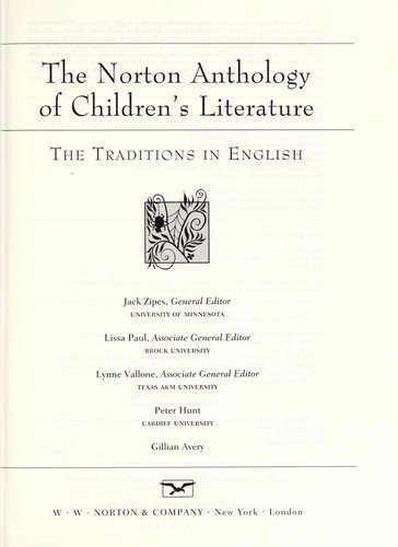 Cover of The Norton anthology of children's literature