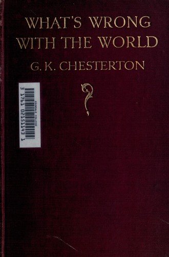 Cover of What's wrong with the world