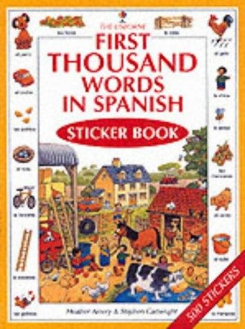 Cover of First 1000 Words in Spanish Sticker Book