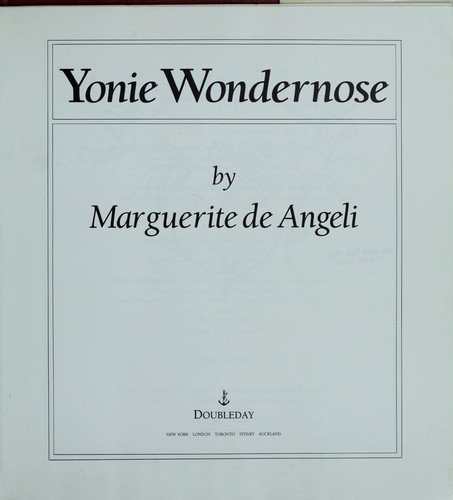 Cover of Yonie Wondernose