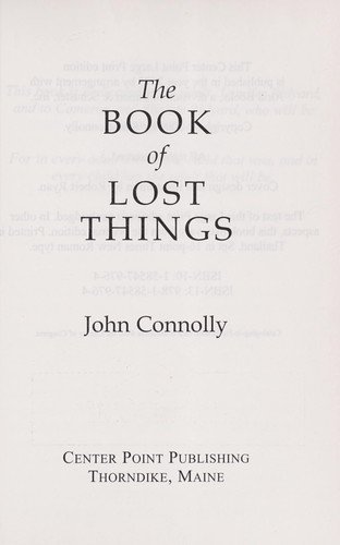 Cover of The Book of Lost Things