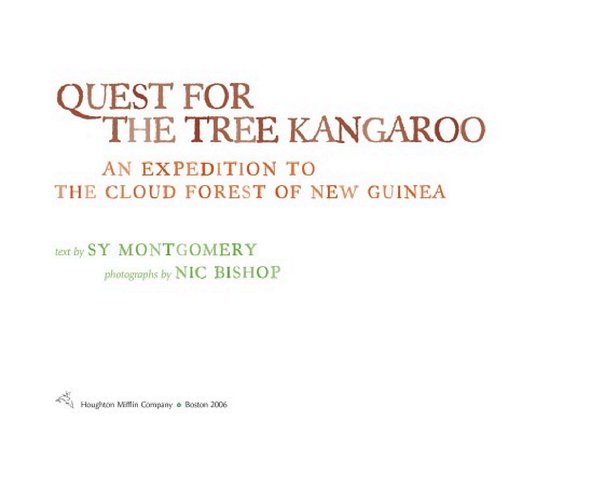 Cover of Quest for the Tree Kangaroo: An Expedition to the Cloud Forest of New Guinea